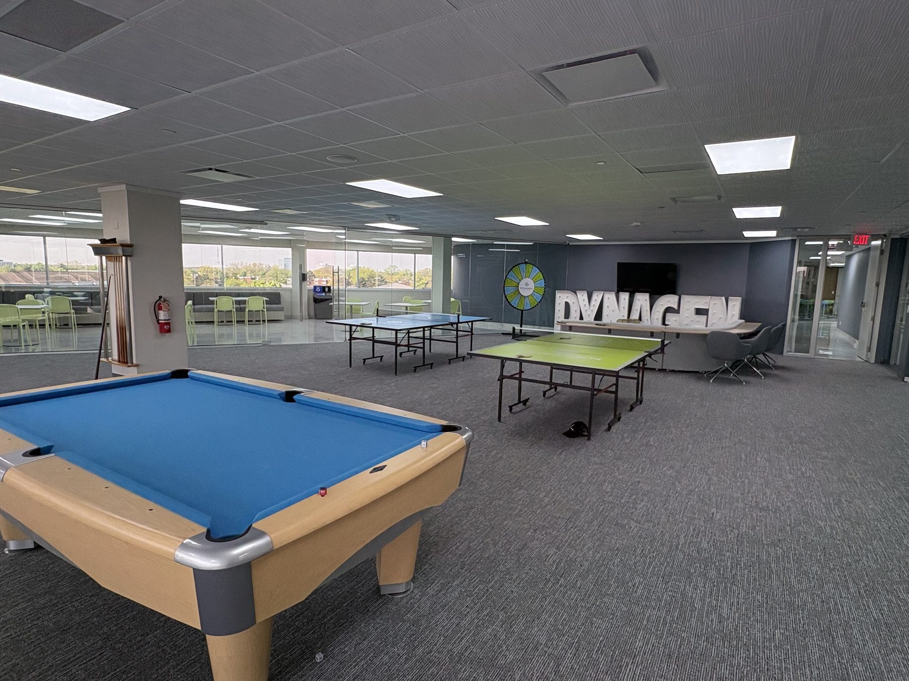 The lounge at Dynagen HQ